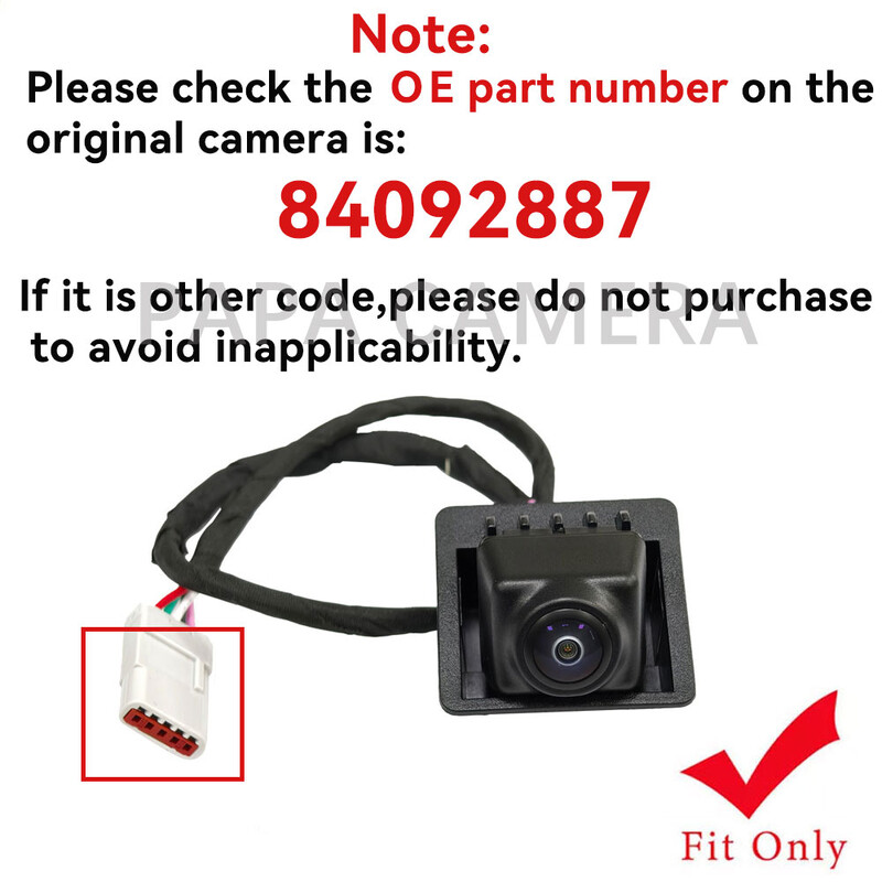 84092887 Parkolást segítő kamera tolatókamera tolatókamera Cadillac XT5 2017-2020-hoz