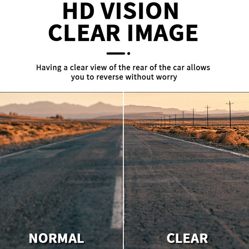 Automašīnas aizmugures skata atpakaļgaitas kamera 8 LED platleņķa HD ūdensnecaurlaidīga nakts redzamības universālā rezerves parkošanās kamera