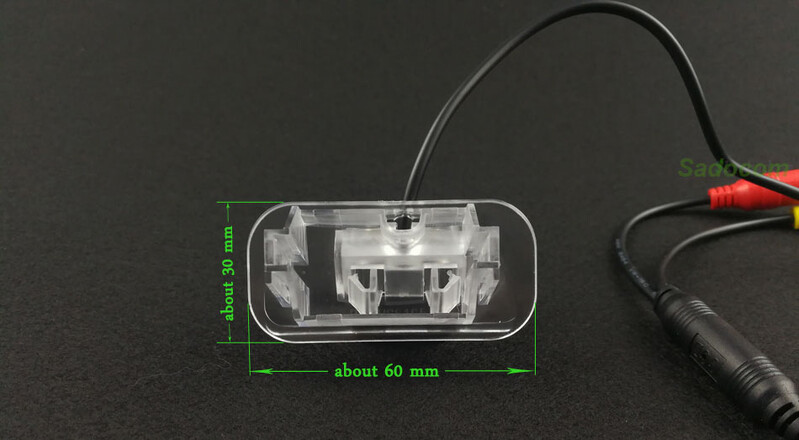 Automašīnas CCD HD 4 LED nakts redzamības rezerves atpakaļskata kamera parkošanās palīglīdzeklis ūdensizturīgs Mercedes Benz A / B klasei B200 B160