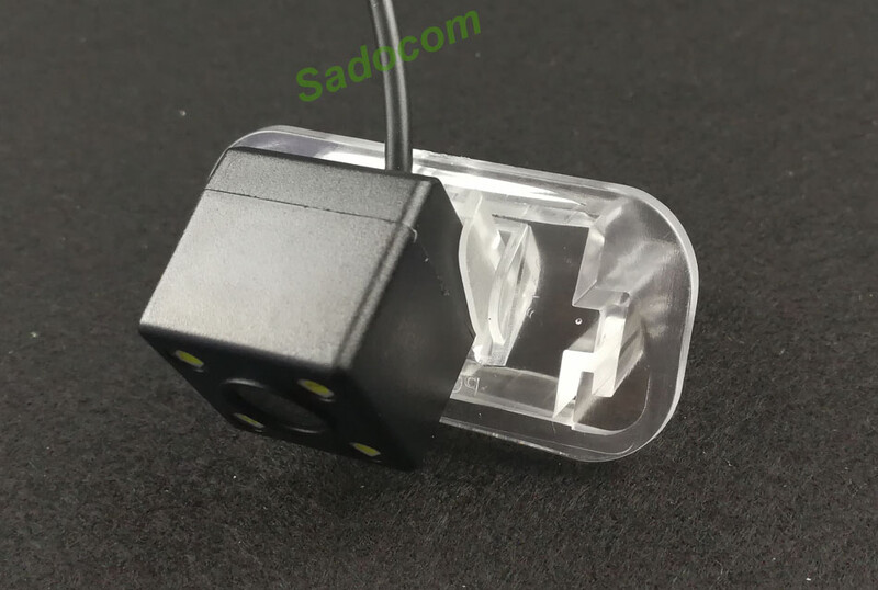 Automašīnas CCD HD 4 LED nakts redzamības rezerves atpakaļskata kamera parkošanās palīglīdzeklis ūdensizturīgs Mercedes Benz A / B klasei B200 B160