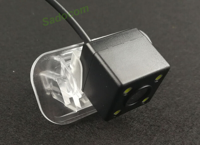 Automašīnas CCD HD 4 LED nakts redzamības rezerves atpakaļskata kamera parkošanās palīglīdzeklis ūdensizturīgs Mercedes Benz A / B klasei B200 B160