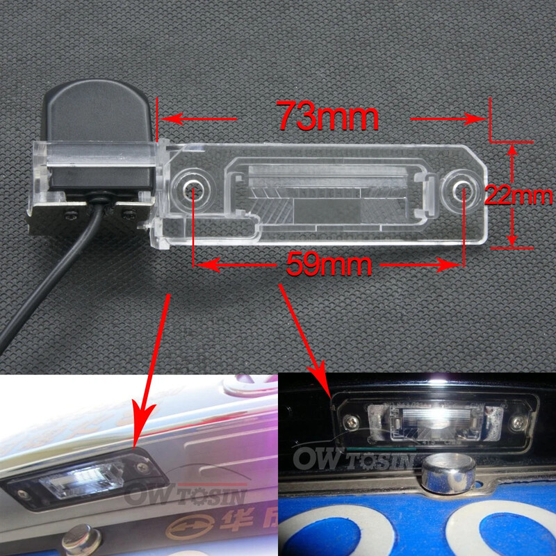 170 grādu AHD 1280*720P transportlīdzekļa atpakaļskata kamera priekš SEAT Exeo/Exeo ST 2008 2009 2010 2011 2012 2013 Automašīnas atpakaļgaitas monitors