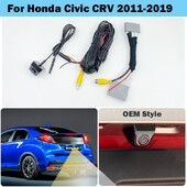 HICAMRUI automobilio galinio vaizdo atbulinės eigos kamera, skirta Honda Civic CRV CR-V 2011-2014 2015 2016 2017 2018 2019 Originalus automobilio stereo monitorius