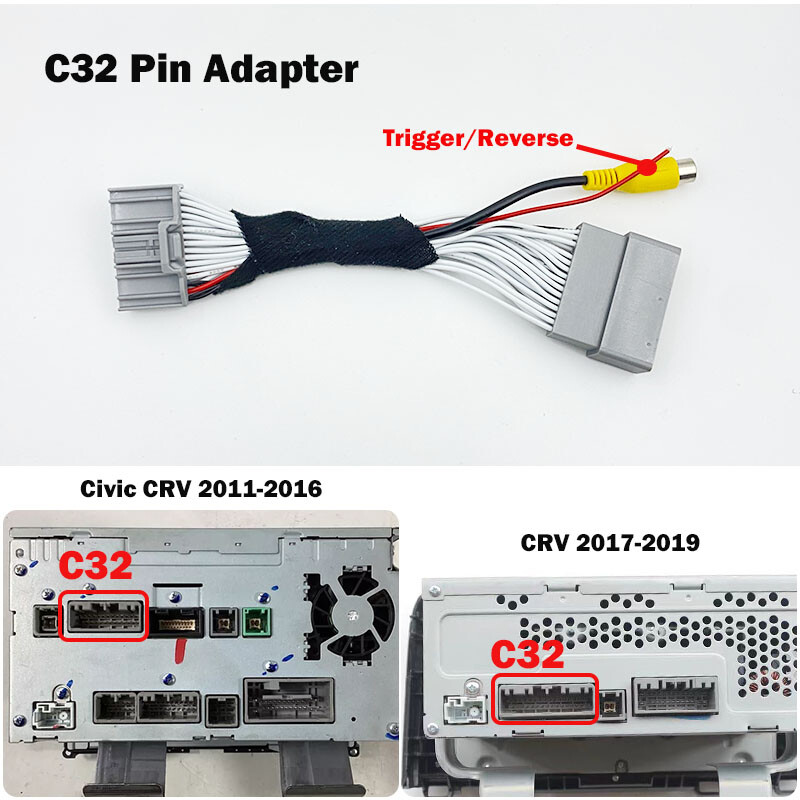 HICAMRUI automobilska kamera za vožnju unazad za Honda Civic CRV CR-V 2011-2014 2015 2016 2017 2018 2019 Originalni stereo monitor automobila