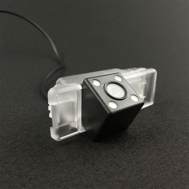 Paredzēts Peugeot 2008 2015 Car CCD 4 LED nakts redzamības rezerves atpakaļskata kamerai parkošanās atpakaļgaitas palīgierīce, ūdensnecaurlaidīga