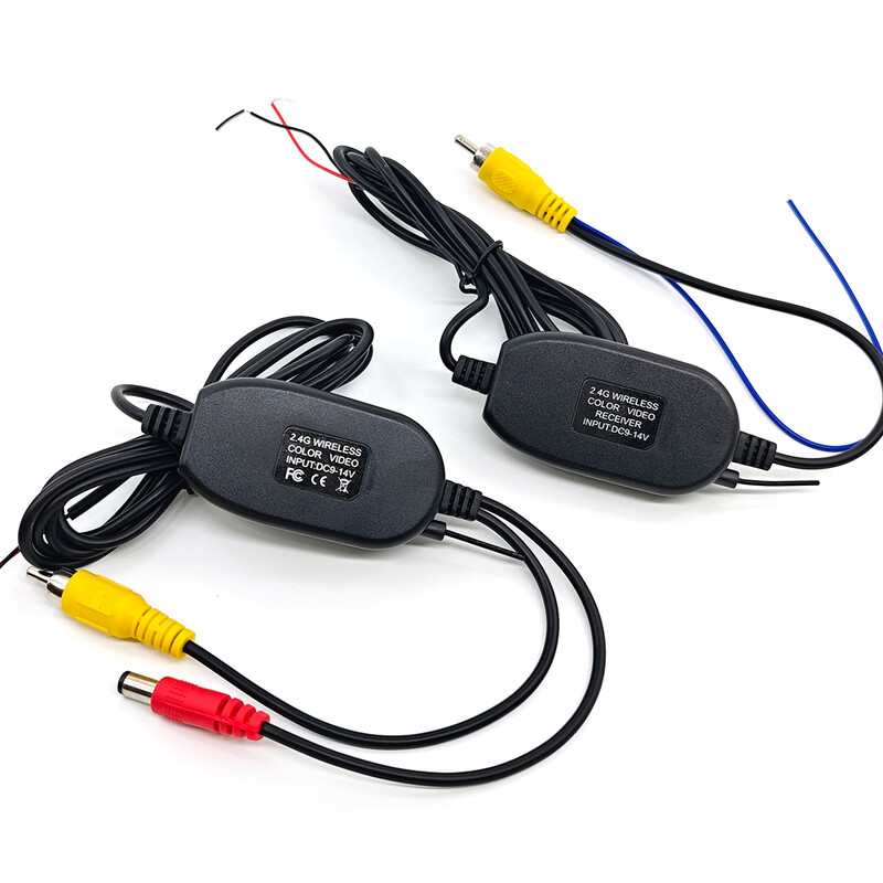 Πομπός και δέκτης βίντεο ασύρματης κάμερας 2,4 Ghz για αντίγραφο ασφαλείας κάμερας οπισθοπορείας αυτοκινήτου και οθόνη στάθμευσης DVD Player αυτοκινήτου