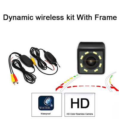 Juhtmeta auto CCD tagumine kaamera Fisheye 8 12 LED dünaamiline öönägemine Jeep Compass Liberty Grand Cherokee Patriot 2009-2015 jaoks
