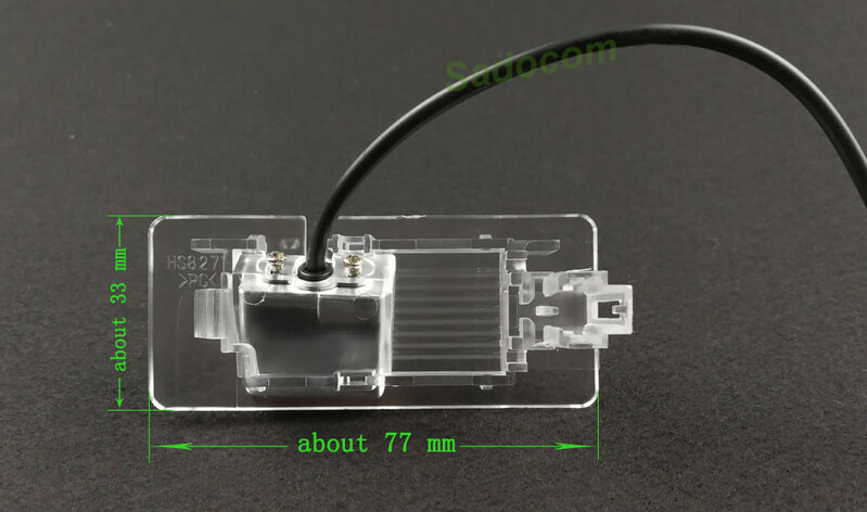 HD automašīnas CCD nakts redzamības rezerves atpakaļskata kamera priekš VW Passat Sagitar Gran Lavida Jetta Skoda Yeti Rapid Spaceback Superb 13/15