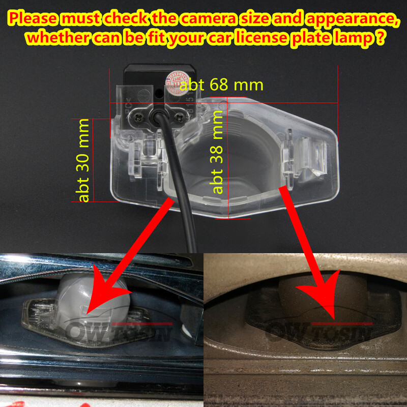 Owtosin HD 1280*720 Fisheye atpakaļskata kamera Honda Fit/Jazz MK1 2001 2002 2003 2004 2005 2006 autostāvvietas atpakaļgaitas monitors