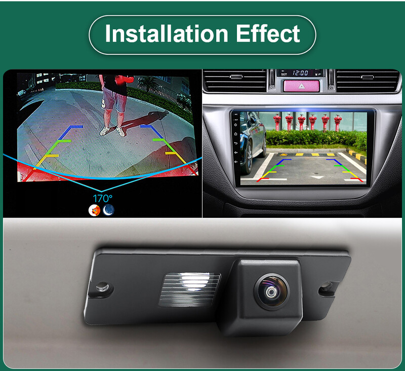 GreenYi 170 Degree 1920*1080P HD AHD éjjellátó jármű tolatókamera tolatókamera Mitsubishi Pajero 4 2006-2017 autóhoz