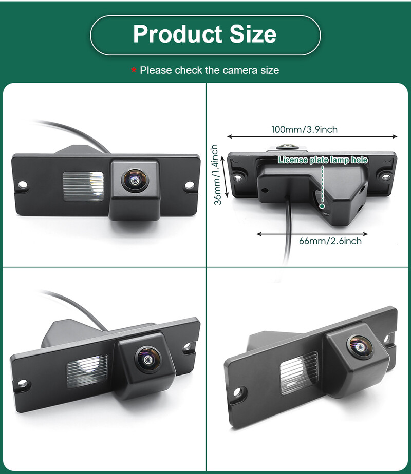 GreenYi 170 Degree 1920*1080P HD AHD éjjellátó jármű tolatókamera tolatókamera Mitsubishi Pajero 4 2006-2017 autóhoz