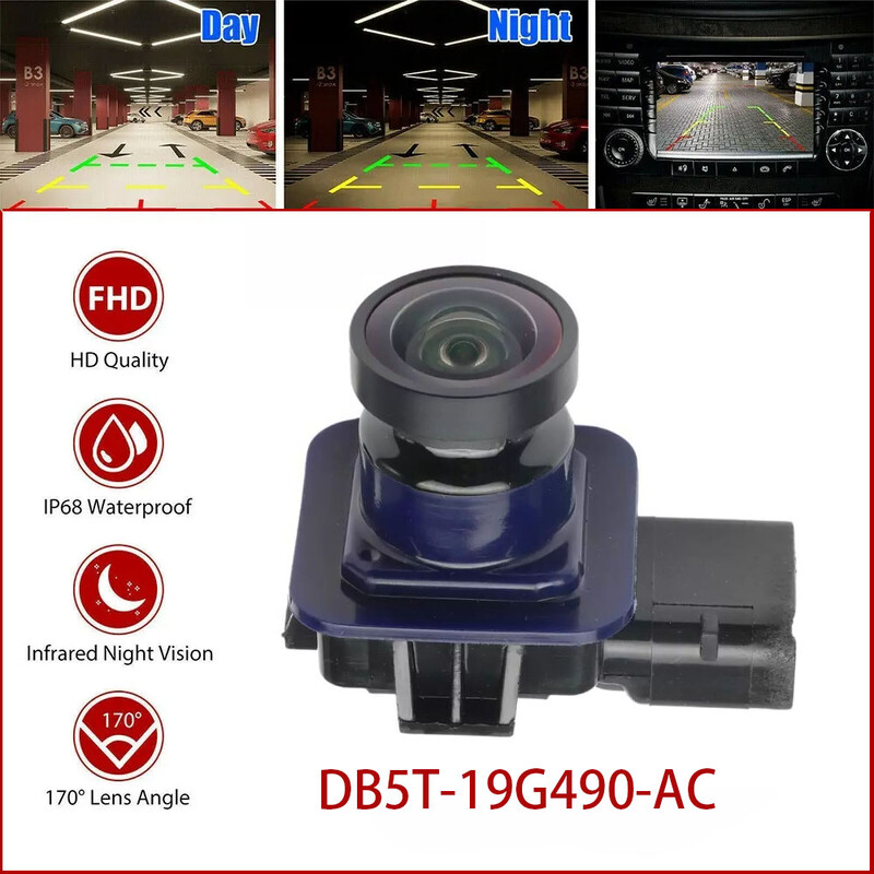 DB5T-19G490-AC Ford Fusion 2013-hoz 2014 2015 2016 Hátsó nézet tolató parkolási tolatókamera parkolóasszisztens DB5T19G490AC