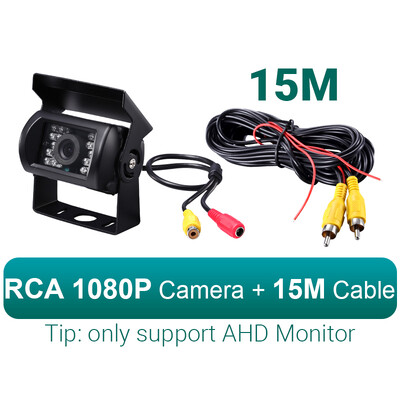 AHD 1080P veoauto tagavarakaamera raskeveokite 18 LED-i IR öönägemisega veekindel sõiduki tahavaatekaamera veoauto/haagise/pikurite/haagismaja jaoks