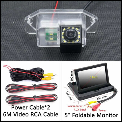 12 LED lempučių automobilio galinio vaizdo kamera, skirta Mitsubishi Eclipse 1995-1999 MK2 Lancer/Lancer EX/Lancer EVO 380 Automobilių stovėjimo aikštelės atsarginė kamera