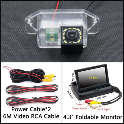 12 LED lempučių automobilio galinio vaizdo kamera, skirta Mitsubishi Eclipse 1995-1999 MK2 Lancer/Lancer EX/Lancer EVO 380 Automobilių stovėjimo aikštelės atsarginė kamera