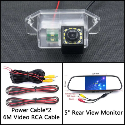12 LED lempučių automobilio galinio vaizdo kamera, skirta Mitsubishi Eclipse 1995-1999 MK2 Lancer/Lancer EX/Lancer EVO 380 Automobilių stovėjimo aikštelės atsarginė kamera