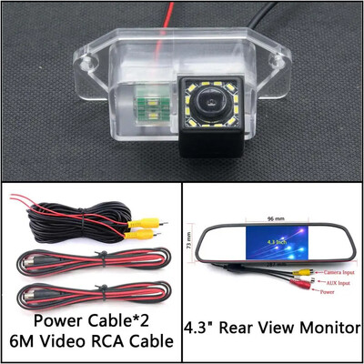 12 LED lempučių automobilio galinio vaizdo kamera, skirta Mitsubishi Eclipse 1995-1999 MK2 Lancer/Lancer EX/Lancer EVO 380 Automobilių stovėjimo aikštelės atsarginė kamera