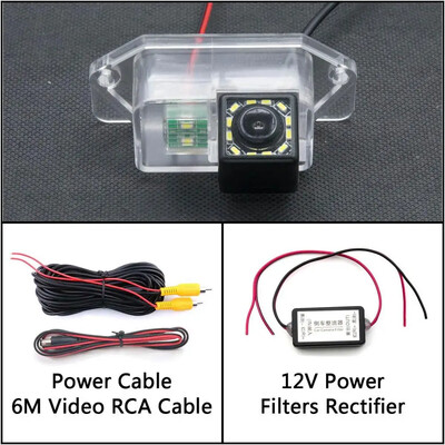12 LED lempučių automobilio galinio vaizdo kamera, skirta Mitsubishi Eclipse 1995-1999 MK2 Lancer/Lancer EX/Lancer EVO 380 Automobilių stovėjimo aikštelės atsarginė kamera