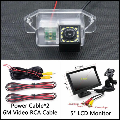 12 LED lempučių automobilio galinio vaizdo kamera, skirta Mitsubishi Eclipse 1995-1999 MK2 Lancer/Lancer EX/Lancer EVO 380 Automobilių stovėjimo aikštelės atsarginė kamera