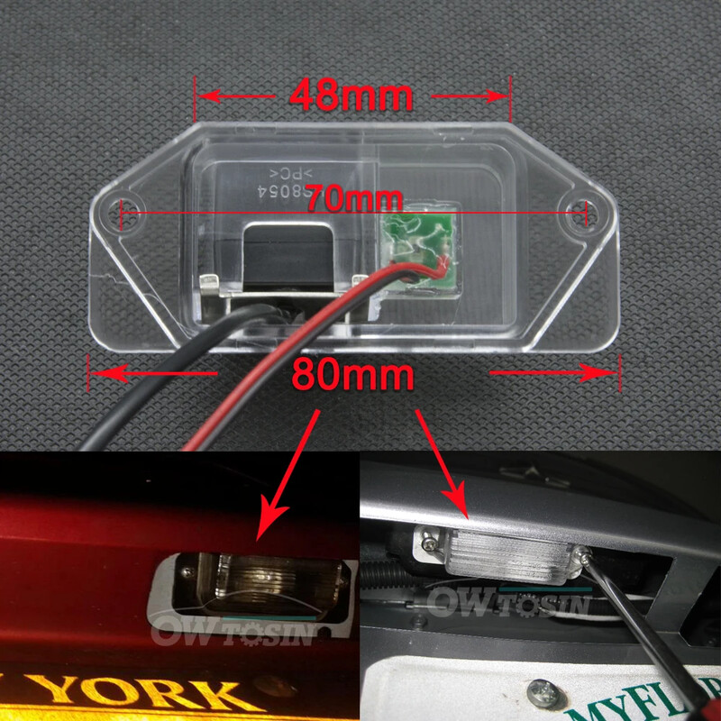 12 LED gaismas automašīnas atpakaļskata kamera Mitsubishi Eclipse 1995-1999 MK2 Lancer/Lancer EX/Lancer EVO 380 Autostāvvietas rezerves kamera