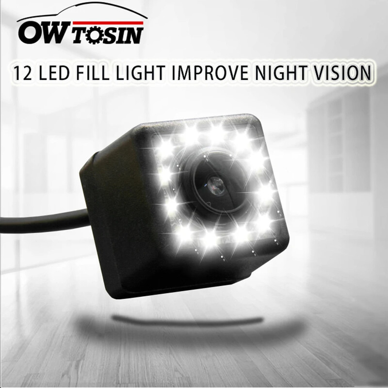 12 LED gaismas automašīnas atpakaļskata kamera Mitsubishi Eclipse 1995-1999 MK2 Lancer/Lancer EX/Lancer EVO 380 Autostāvvietas rezerves kamera