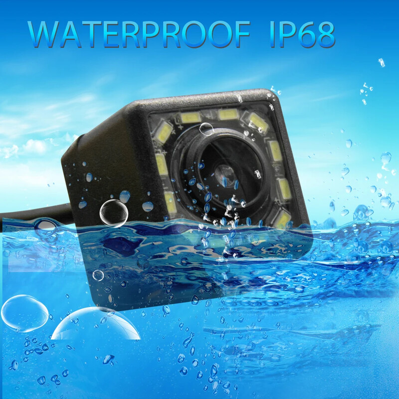 12 LED gaismas automašīnas atpakaļskata kamera Mitsubishi Eclipse 1995-1999 MK2 Lancer/Lancer EX/Lancer EVO 380 Autostāvvietas rezerves kamera