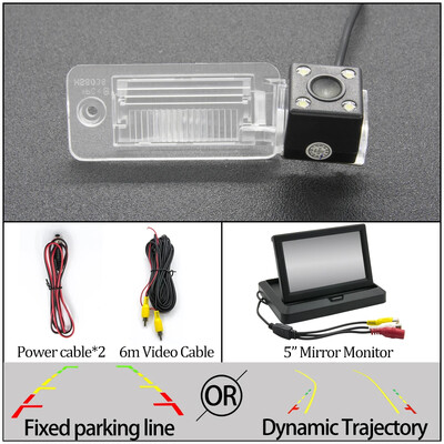 Fikseeritud või dünaamilise trajektooriga radade CCD auto tahavaatekaamera jaoks Audi A3/S3 2004-2009 A4 A5 A6 2004-2013 Q7 2003-2009 automonitor