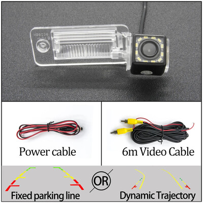 Fikseeritud või dünaamilise trajektooriga radade CCD auto tahavaatekaamera jaoks Audi A3/S3 2004-2009 A4 A5 A6 2004-2013 Q7 2003-2009 automonitor