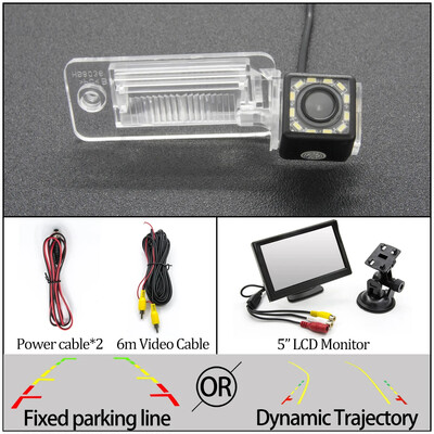 Fikseeritud või dünaamilise trajektooriga radade CCD auto tahavaatekaamera jaoks Audi A3/S3 2004-2009 A4 A5 A6 2004-2013 Q7 2003-2009 automonitor