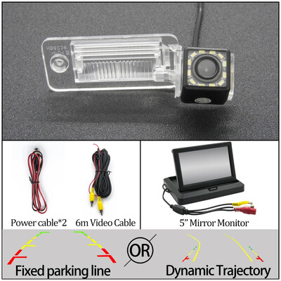 Fikseeritud või dünaamilise trajektooriga radade CCD auto tahavaatekaamera jaoks Audi A3/S3 2004-2009 A4 A5 A6 2004-2013 Q7 2003-2009 automonitor