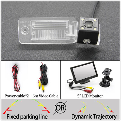 Fikseeritud või dünaamilise trajektooriga radade CCD auto tahavaatekaamera jaoks Audi A3/S3 2004-2009 A4 A5 A6 2004-2013 Q7 2003-2009 automonitor