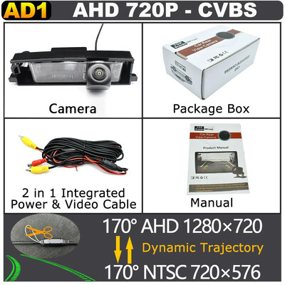 170 laipsnių AHD 1920x1080P HD CCD galinio vaizdo kamera, skirta TOYOTA RAV4 XA30 2006-2012 naktinio matymo automobilio atsarginis atbulinės eigos statymo monitorius