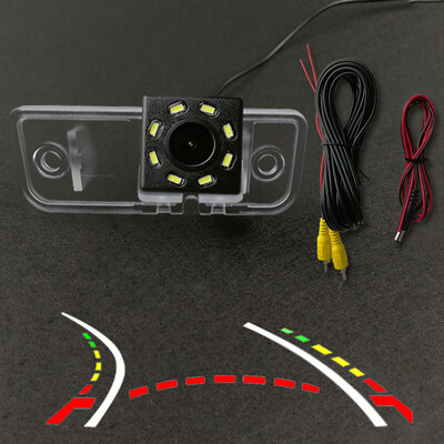 Juhtmeta auto CCD tagumine kaamera kalasilm 4 8 12 LED dünaamiline trajektoor Mercedes Benz Clk W209 W203 W219 E-klassi W211 2002-2008 jaoks