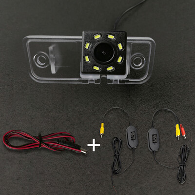 Juhtmeta auto CCD tagumine kaamera kalasilm 4 8 12 LED dünaamiline trajektoor Mercedes Benz Clk W209 W203 W219 E-klassi W211 2002-2008 jaoks