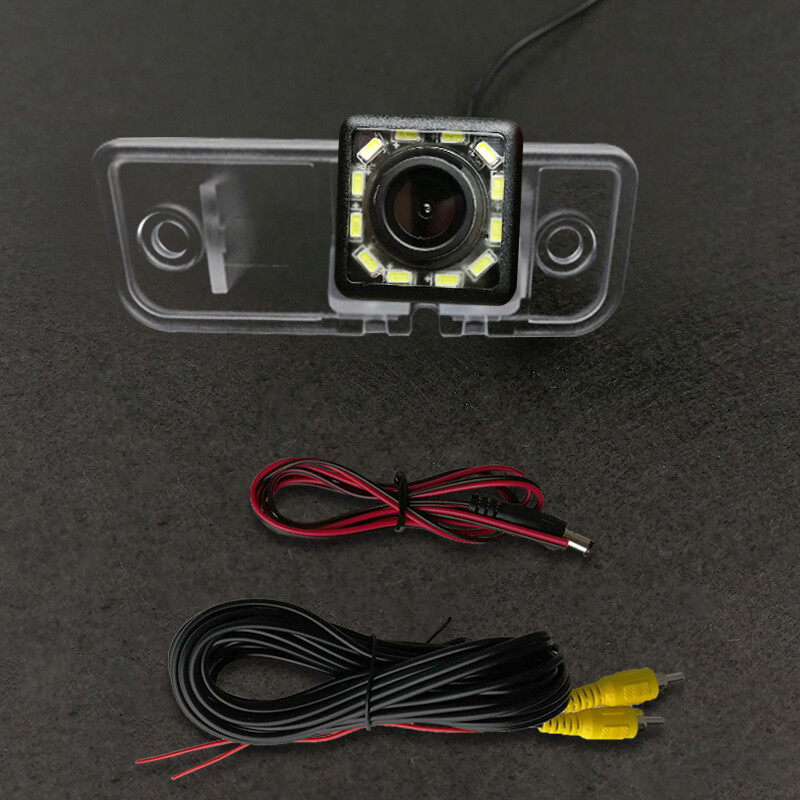 Bezvadu automašīnas CCD aizmugurējā kamera Fisheye 4 8 12 LED Dinamiskā trajektorija Mercedes Benz Clk W209 W203 W219 E-Class W211 2002-2008