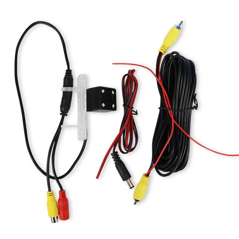 Bezvadu automašīnas CCD aizmugurējā kamera Fisheye 4 8 12 LED Dinamiskā trajektorija Mercedes Benz Clk W209 W203 W219 E-Class W211 2002-2008