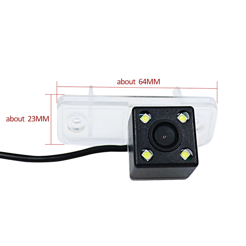 Bezvadu automašīnas CCD aizmugurējā kamera Fisheye 4 8 12 LED Dinamiskā trajektorija Mercedes Benz Clk W209 W203 W219 E-Class W211 2002-2008