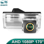 GreenYi 170° AHD 720P automobilio galinio vaizdo kamera, skirta Toyota Land Cruiser LC 100 120 200 Prado Reverse 4 kontaktų transporto priemonės stovėjimo vieta