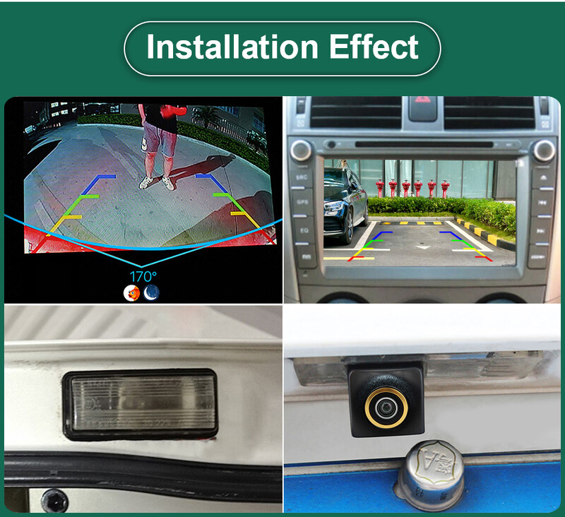 GreenYi 170° AHD 720P stražnja kamera za automobil za Toyotu Land Cruiser LC 100 120 200 Prado Reverse 4 pin Parking vozila