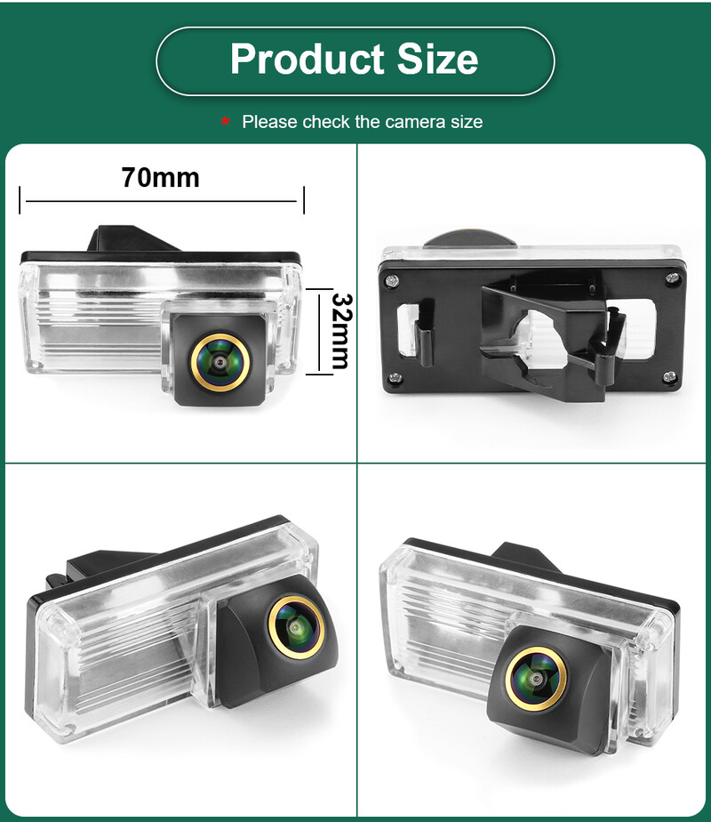 GreenYi 170° AHD 720P stražnja kamera za automobil za Toyotu Land Cruiser LC 100 120 200 Prado Reverse 4 pin Parking vozila