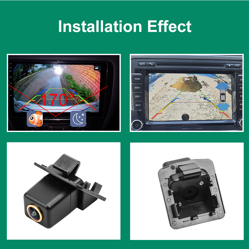 HD AHD 1920x1080P 1000TVL ūdensnecaurlaidīga transportlīdzekļa plāksnes atpakaļgaitas kamera Mercedes Benz W204 W212 W221 S Class