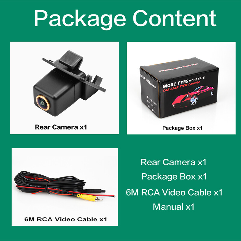 HD AHD 1920x1080P 1000TVL ūdensnecaurlaidīga transportlīdzekļa plāksnes atpakaļgaitas kamera Mercedes Benz W204 W212 W221 S Class