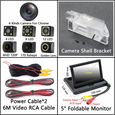 170-kraadine kalasilm 12LED AHD tahavaatekaamera Peugeot 508 301 406 408 308 208 3008 307 407 sedaani parkimispeegli monitorile
