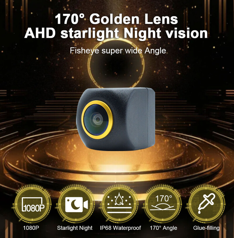 170° transportlīdzekļa AHD 1080P Golden Lens atpakaļskata kamera Kia Ceed SW JD 2012 2013 2014 2015 2016 2017 2018 atpakaļgaitas kamera
