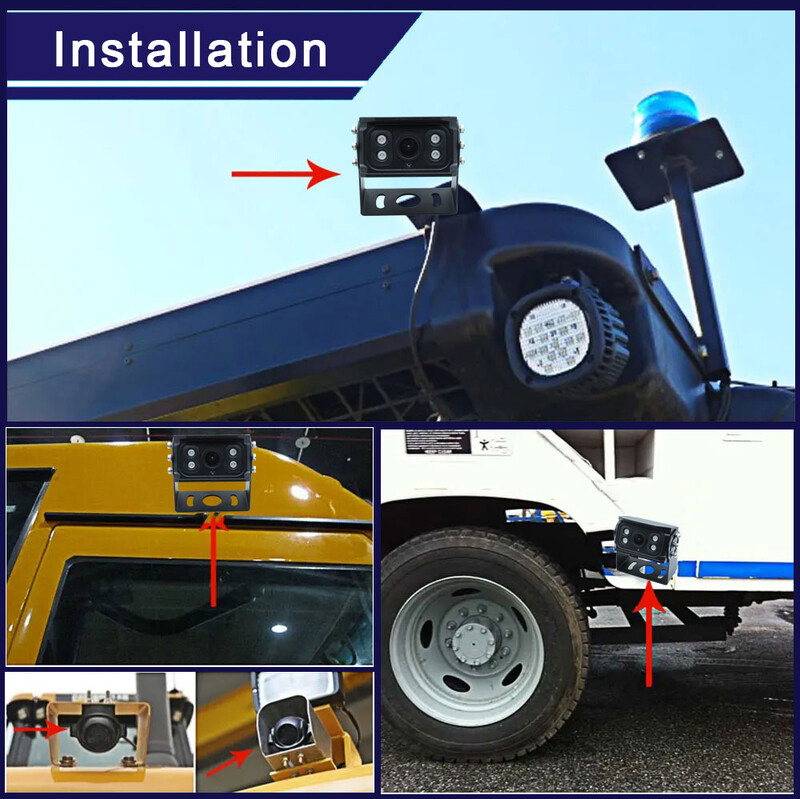 170° AHD 1920*1080P automašīnas aizmugures skata transportlīdzekļa kamera Starlight nakts redzamība autobusu kravas auto piekabju pikapiem Android monitors