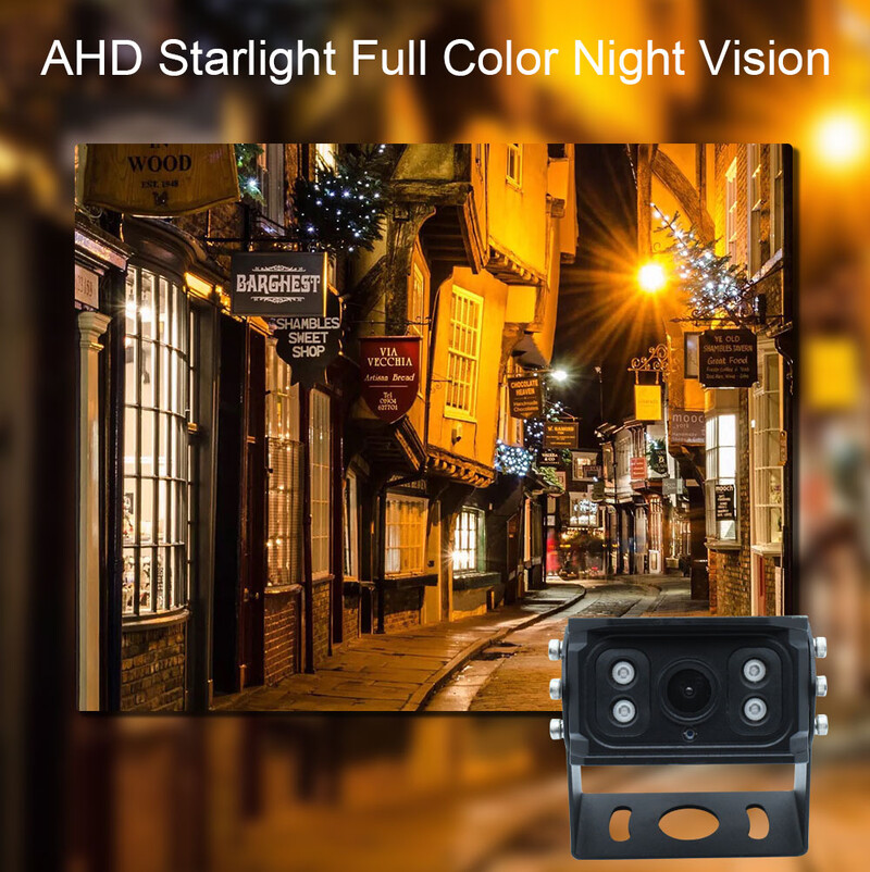170° AHD 1920*1080P automašīnas aizmugures skata transportlīdzekļa kamera Starlight nakts redzamība autobusu kravas auto piekabju pikapiem Android monitors