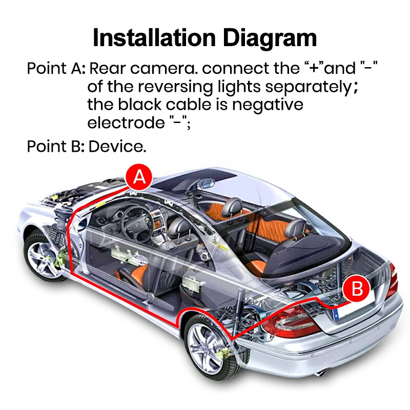 AWESAFE Universal HD 1080P AHD auto tagumine kaamera veekindel 120° /140° / 145° lainurk sõiduki parkimine tagurpidi