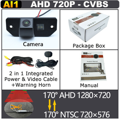 AHD 1920x1080P automobilio atsarginė kamera, skirta Ford Focus 2 sedanui C-MAX Turnier Wagon 5D universalui 2004–2011 m. automobilio galinio atbulinio statymo monitorius