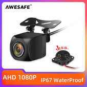 AWESAFE automobilio galinio vaizdo kamera AHD 1080P radaro signalizacija, atspari vandeniui 145° plataus kampo atvirkštinio atsarginio AI išmanioji kamera