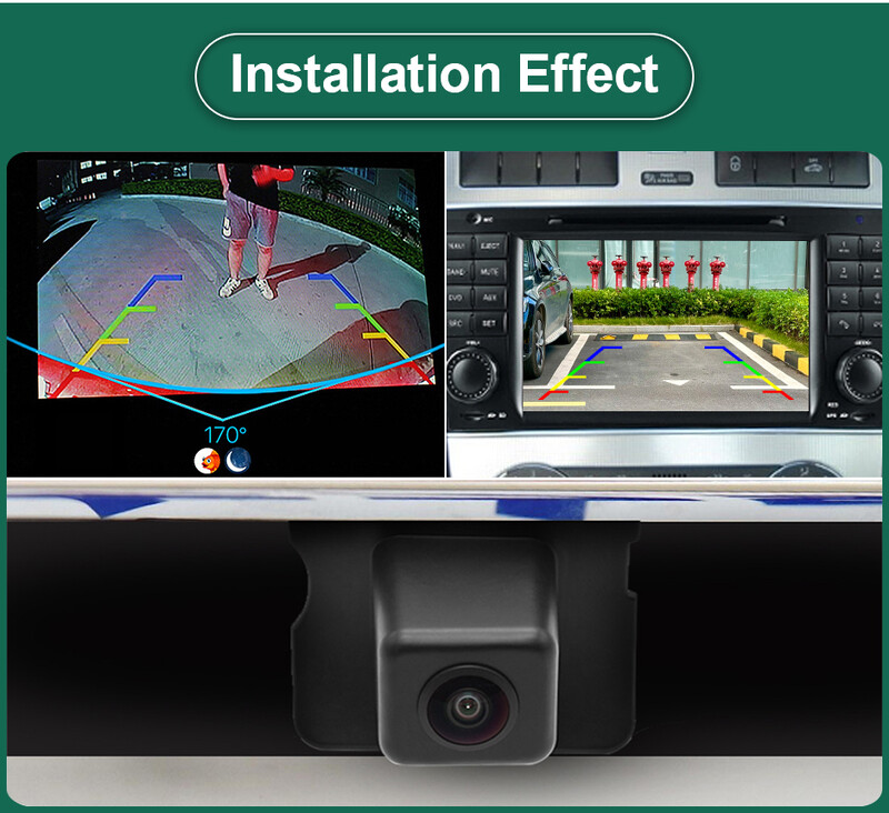 GreenYi 170 kraadi 1920x1080P HD AHD sõiduki tahavaatekaamera Mercedes Benz ML M W164 ML350 ML330 ML63 autole